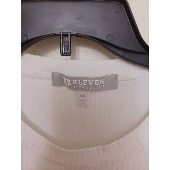 Eleven By Venus Williams Top Short Sleeve Color White Size XXL - Picture 2 of 3